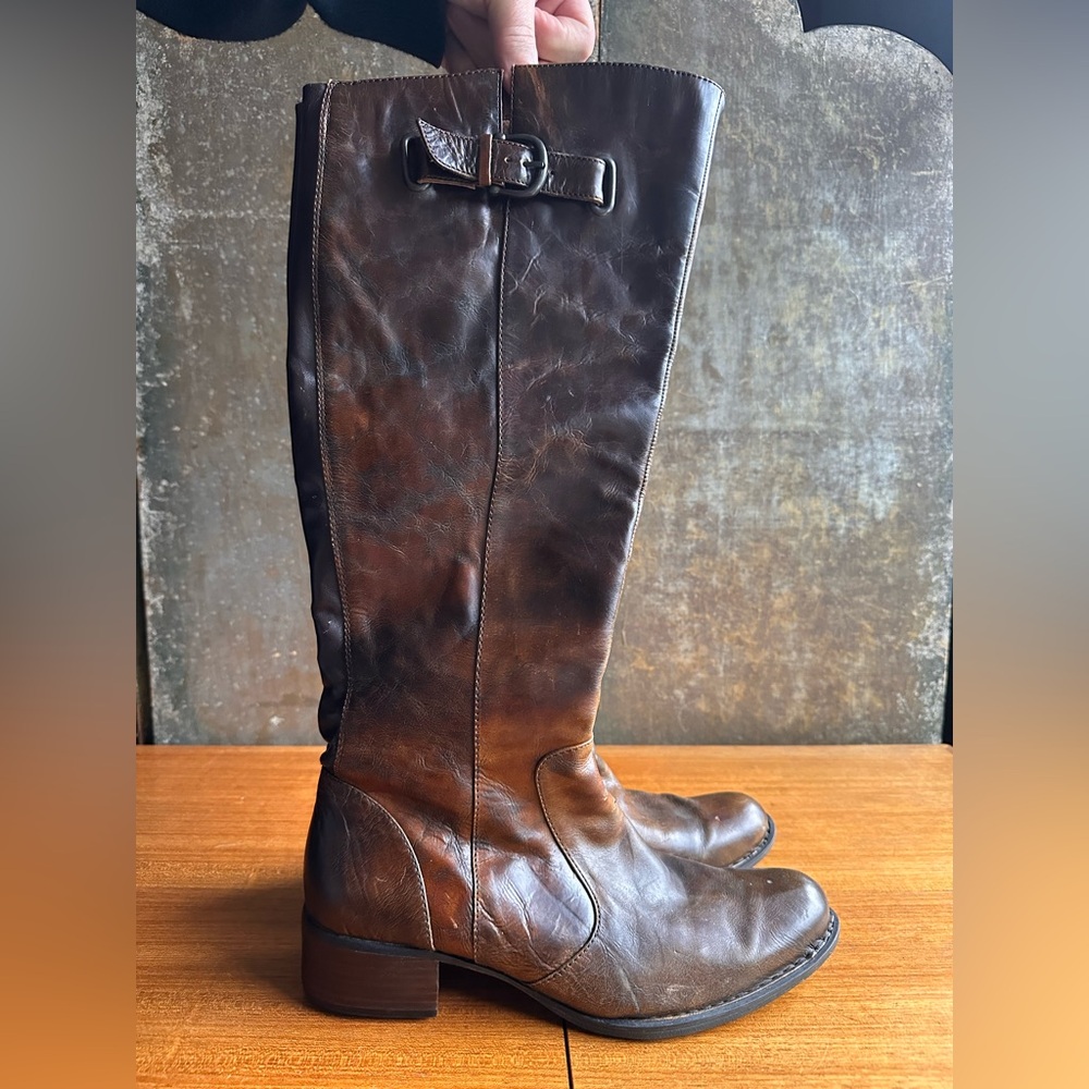 Born Crown Women's Brown  Knee High Boots Size 10.5